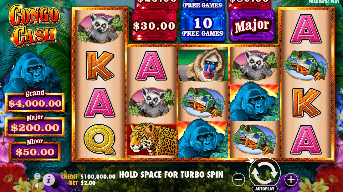 «Congo Cash» — игровой автомат онлайн на деньги от казино Вулкан